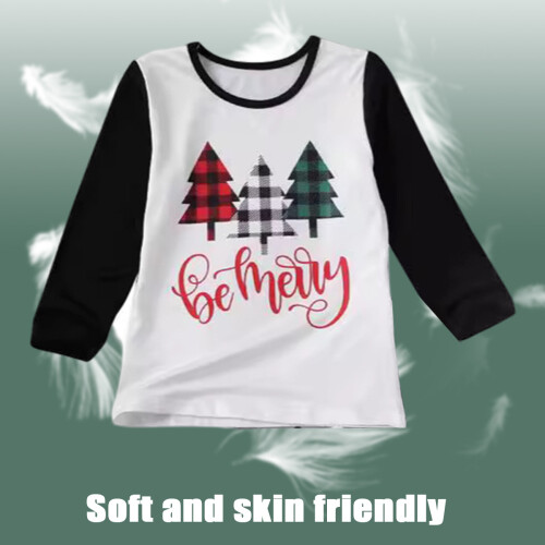 Family Matching Pajama Sets Christmas Tree Pattern 4-Piece 2