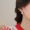 Christmas Tree Earrings Women Micro-inlaid Zircon Silver 3