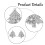 Christmas Tree Earrings Women Micro-inlaid Zircon Silver 4