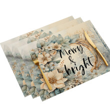 Cotton Table Linen for Christmas Winter Parties