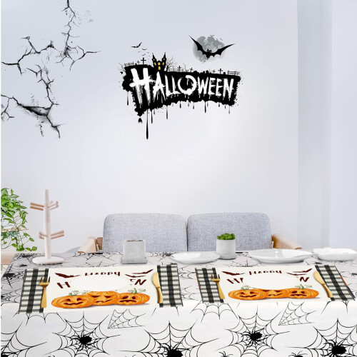 Halloween Placemats Set 4 pcs 30cm Washable 2