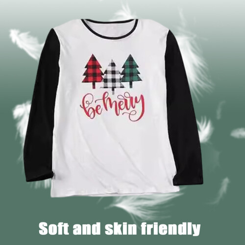 Family Matching Pajama Sets Christmas Tree Pattern 4-Piece 2