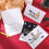 Christmas Card Set Gold Leaf Red Envelope 12 Designs 4