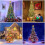 LED Waterfall Christmas Tree Ring Light String PVC 2m 400 3