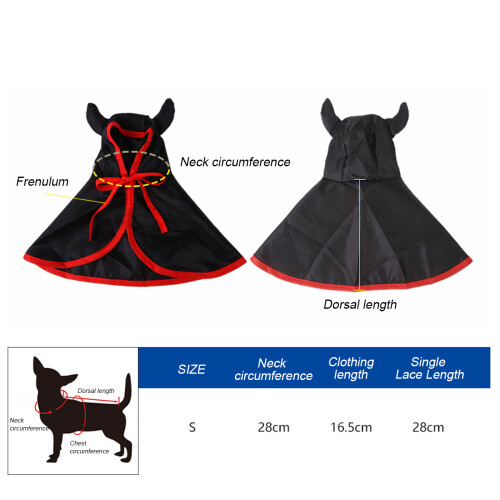 Halloween Dog Costume Vampire Witch Wizard Cape 1