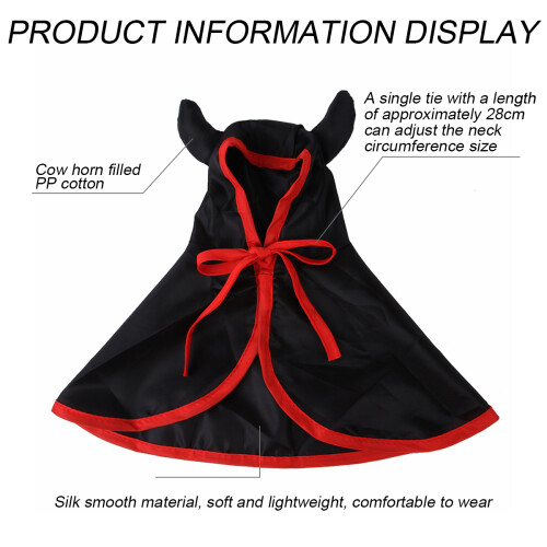 Halloween Dog Costume Vampire Witch Wizard Cape 2