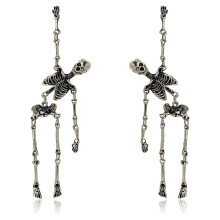 Women's Movable Skeleton Drop Earrings 7.8cm