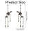 Women's Movable Skeleton Drop Earrings 7.8cm 5