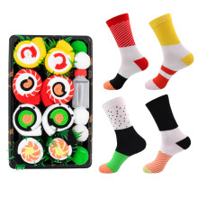 Sushi Socks Mid-Calf Cotton Casual Socks 4 Pairs