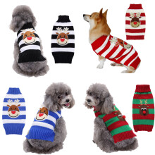 Dog Christmas Sweater Santa Snowman Design