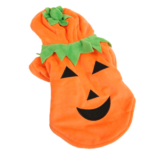 Halloween Pumpkin Dog Costume Warm Medium Large Breed 2