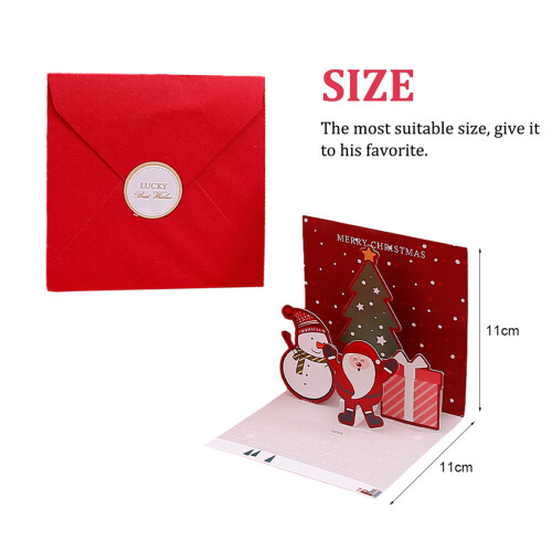 Christmas Envelopes Postcards for Friends Pop-Up Cards 1