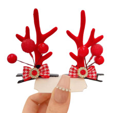 Christmas reindeer antler headband with hairpin