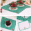 3D Christmas Greeting Cards with Envelope and Flower Basket 3