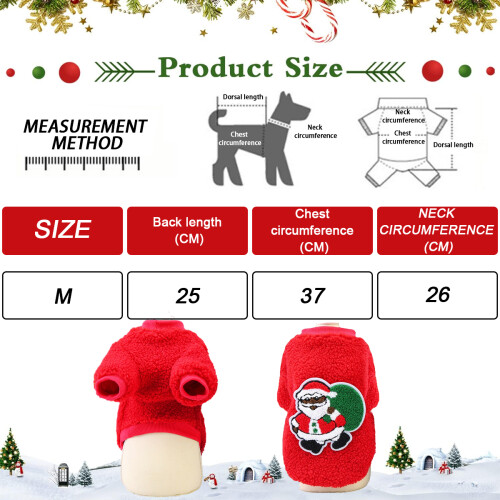 Santa Cat Dog Costume Christmas 1