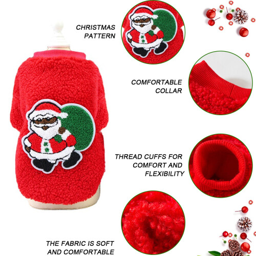 Santa Cat Dog Costume Christmas 2