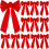 Red Velvet Christmas Bows Large 12PCS 1