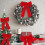 Red Velvet Christmas Bows Large 12PCS 5