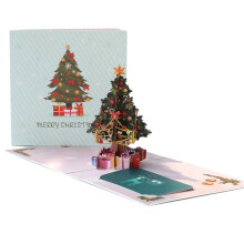 Happy Holidays Pop-up Cards Handmade 3D Christmas Greetings