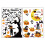 Halloween Gel Window Decals Pumpkin Witch Bat Spider 1