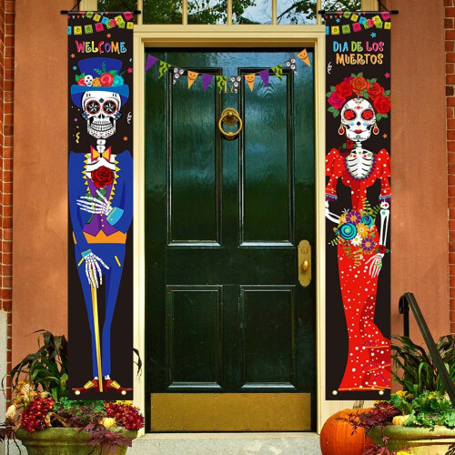 Halloween Welcome Banner Fall Door Decoration 2