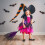 Plastic Halloween Witch Brooms 5 pcs 3