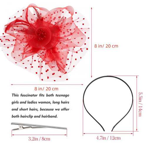 Mesh Bridal Tiara Small Top Hat Hair Accessory 1