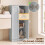Homcom HOMCOM Narrow Bathroom Cabinet, Slim Storage Cabinet, Light Blue 6