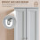 Homcom HOMCOM Narrow Bathroom Cabinet, Slim Storage Cabinet, Light Blue 7