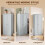 Homcom HOMCOM Narrow Bathroom Cabinet, Slim Storage Cabinet, Light Blue 8