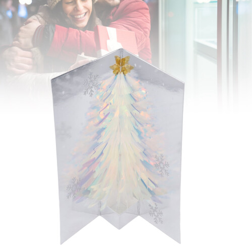 3D Christmas Tree Pop-up Card with Embossed Foil Design 2