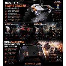 TK-X1 Magnetic Gaming Controller with TMR Magnetic Joysticks, Hall Effect Triggers, Macro Back Buttons