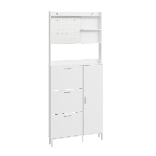 SoBuy FSR232-W Παπουτσοθήκη Λευκή 8314197 cm