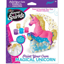 Cra z Art Shimmer and Sparkle Paint Your Magical Unicorn, White