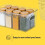LIVIVO LIVIVO 3 Small Clear Storage Tubs Stackable 4