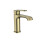 Voda Brenta Mini Mono Basin Mixer - Brushed Brass 1