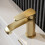 Voda Brenta Mono Basin Mixer - Brushed Brass 1