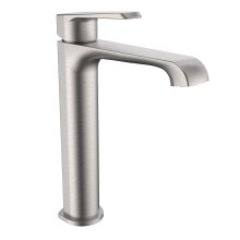 Voda Brenta Tall Mono Basin Mixer - Brushed Nickel