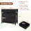Costway 2-in-1 Laundry Basket Organizer with 3 Sections & Wheels 3