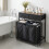 Costway 2-in-1 Laundry Basket Organizer with 3 Sections & Wheels 5