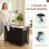 Costway 2-in-1 Laundry Basket Organizer with 3 Sections & Wheels 7
