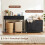 Costway 2-in-1 Laundry Basket Organizer with 3 Sections & Wheels 9