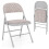 Costway 2 Pack Beige Folding Chairs Padded Party Chairs with Metal Frame 7
