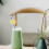 Lemon Pattern Paper Straws for Party, 50pcs Blue Decorative Drinking Straws 3