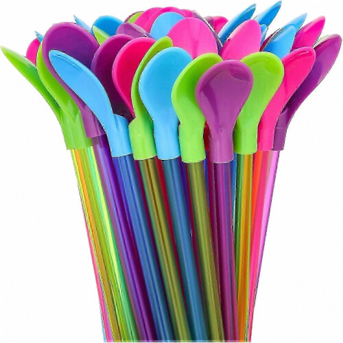 100 pezzi di cannucce rigide in plastica per granite, lunghe 9,3 pollici, staccabili.