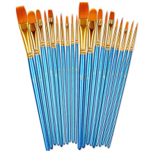 Ensemble de Pinceaux, 20 PièCes SéRies Pointe Ronde Pinceaux Pinceau Cheveux Artiste Acrylique Pinceaux pour Aquarelle à L'Huile, Ongle Art