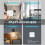 4PCS Wireless Light Wall  RF 433Mhz Relay Receiver with 2x 2Gang Panel  LED Remote Control for LED Lamp 4