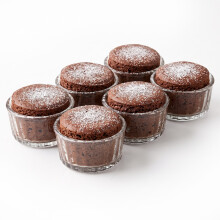 (Set of 6) 135ml Fluted Glass Ramekins Dessert Bowls