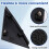 New Side Door Mirror Triangle Trim Panel for  Lacrosse 2016-2021 Rearview Window Corner Frame 26686079 Right 5