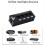 Distribuidor de Áudio XLR Balanceado 6.5TS de 1 Entrada e 4 Saídas, Compatível com Expansor Divisor de Áudio Digital e Analógico 1